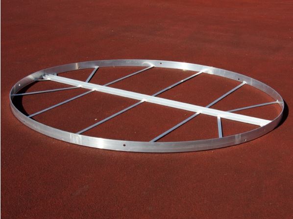 Kruh pro vrh koulí Ø 2,135 m z hliníku (certifikace World Athletics)
