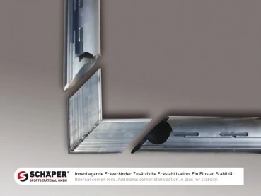 Přenosná celosvařená tréninková branka Schäper 7,32×2,44 m