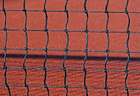 Tenisová síť 4 mm, černá, velikost oka 45 mm, 12,72 × 1,07 m